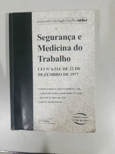 Livro segurança e medicina do trabalho
