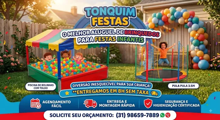 Aluguel de brinquedos para festas
