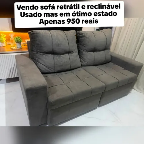 Sofá retrátil e reclinável