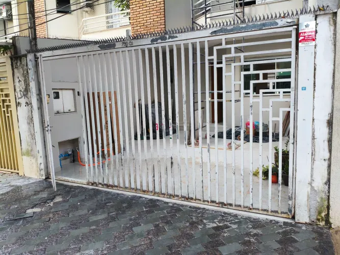 Portão de ferro galvanizado com motor