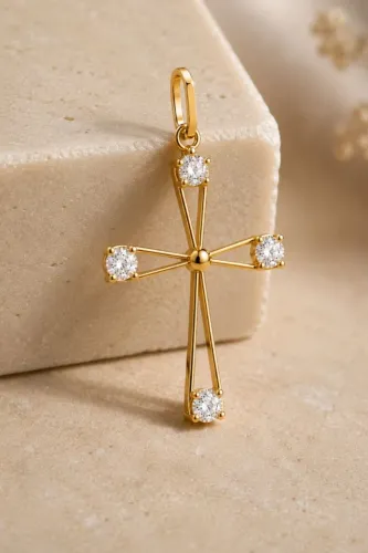 OPORTUNIDADE! Pingente Crucifixo Ouro 18k LEIA!
