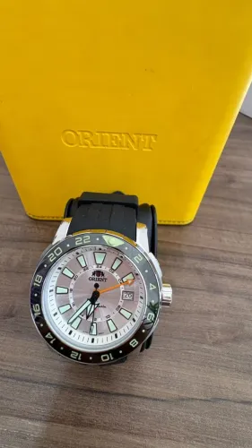 Relógio Orient Automático NH3SS002 Masculino em Aço Inoxidável Prata