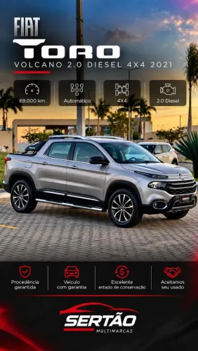 Fiat Toro Volcano 2.0 16V 4X4 TB Diesel Aut. 2021