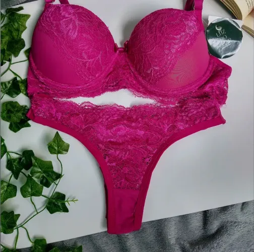 Conjunto de lingerie fio duplo