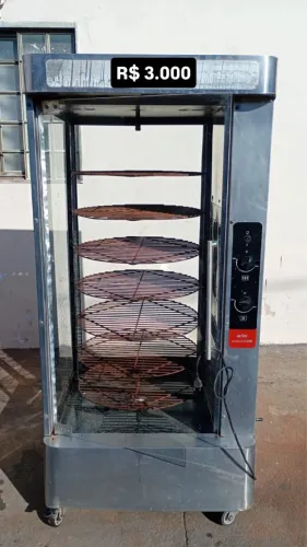 Máquina de assar frango giratória a gás e elétrica 