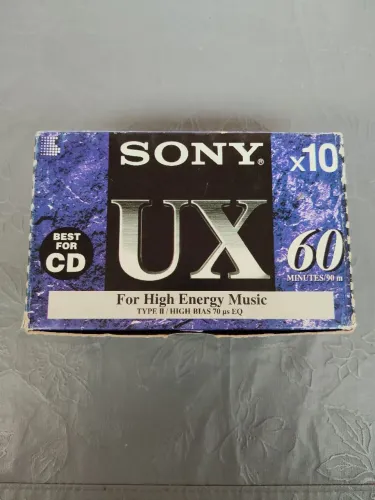 Fita K7 Sony ux 60 caixa lacrada c/ unidades