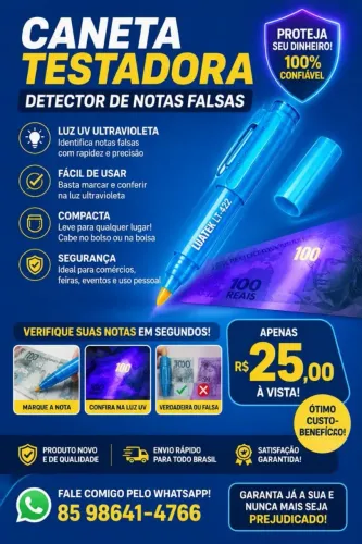 CANETA TESTADORA 