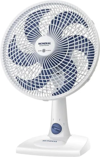 Ventilador Mondial Super Power VSP-30-B 30cm 6 Pas 3 Velocidades 60W- Branco