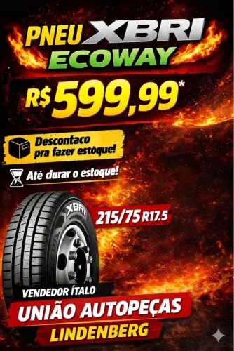 Pneu 215/75R17.5 LISO NA PROMOÇÃO