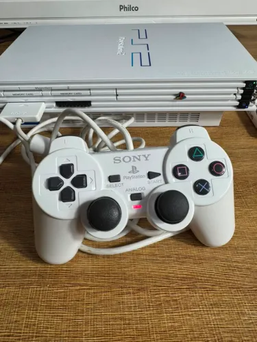 Console Playstation 2 FAT Branco Série 5000 CIB - Perfeito