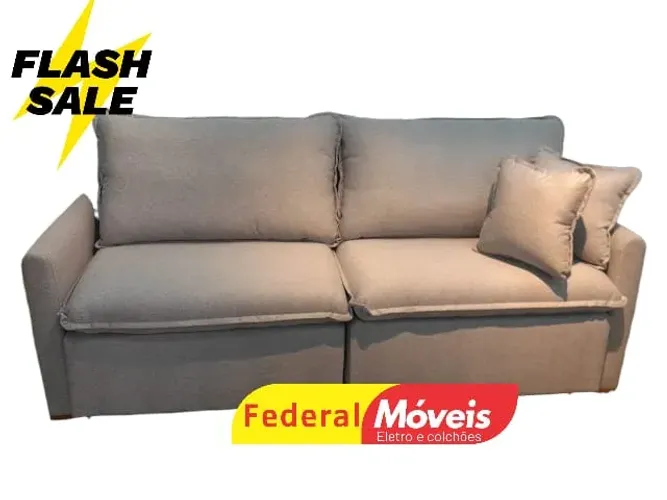 Sofá Cama 2,20m Linho - Mega Promoção!
