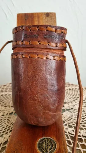 Bolsa artesanal do Marajó - couro de búfalo - peça única