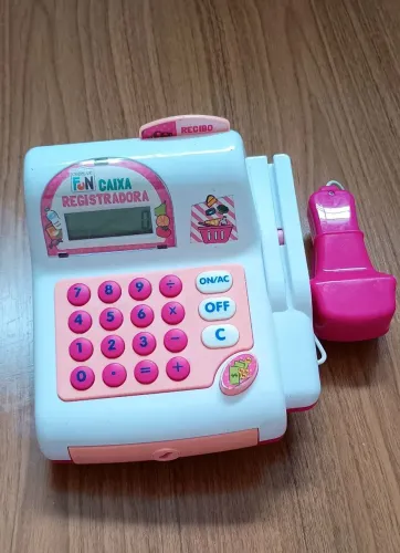 Brinquedo caixa registradora infantil