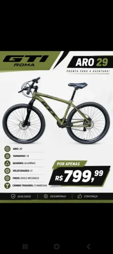 Bicicleta GTI Roma Aro 29