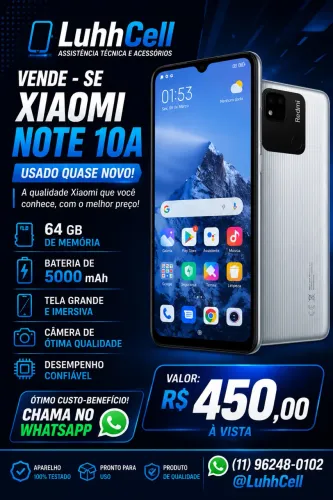 Redmi 10A seminovo perfeito sem detalhe