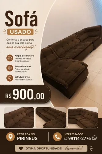 Sofá com 3 modulos