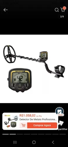 Detector De Metais Profissional Tianxun TX- 850 - Seminovocom Pouco Uso!