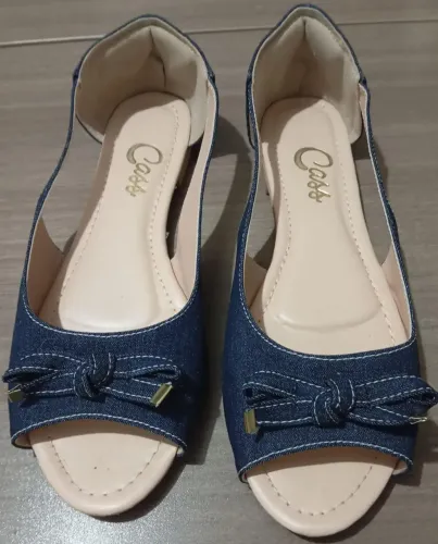 Sandália jeans Cass