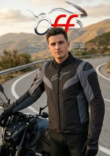Jaqueta Alpinestars 100% impermeável premium c/ forro térmico removível