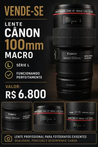 Lente Canon 100 mm macro, Série L