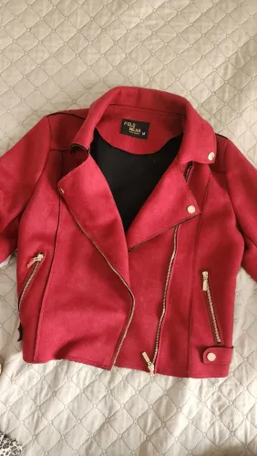 Jaqueta camurça cor vinho Polo Wear