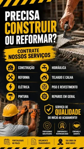 Reformas, pinturas, elétrica, hidráulica e etc...