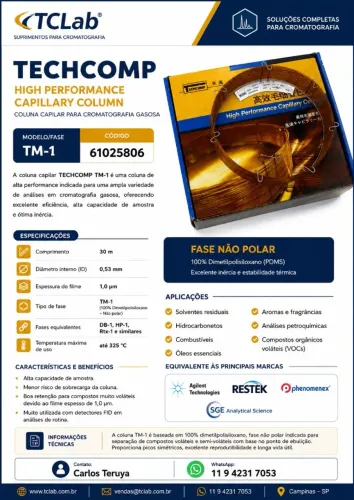 Coluna Capilar Fase 1 30m 0,53mm 1um