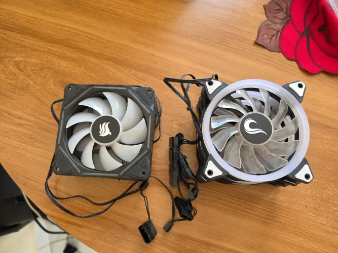 Kit de fans para gabinete LED BRANCO