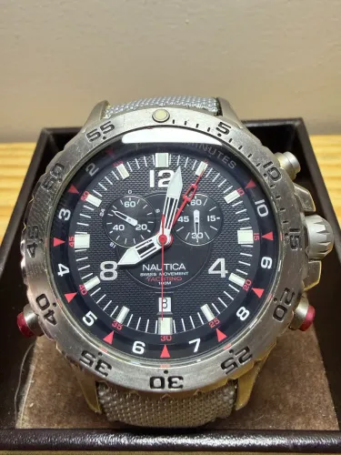 Relógio Masculino Nautica Yachting Cronógrafo 