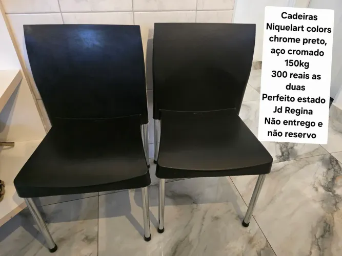 Duas cadeiras perfeito estado ,250 reais as duas