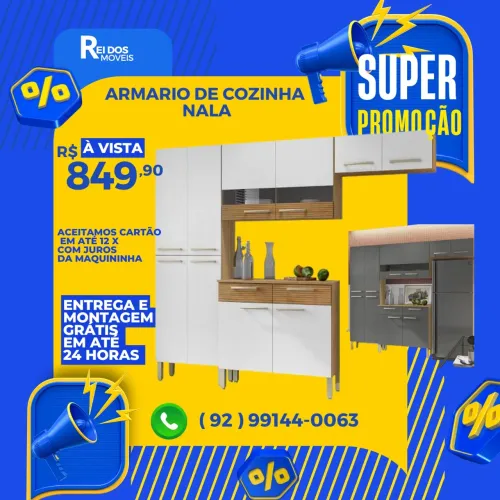 Armário de cozinha disponível a pronta entrega