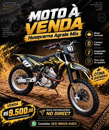 Husqvarna mix com kit carenagem crf