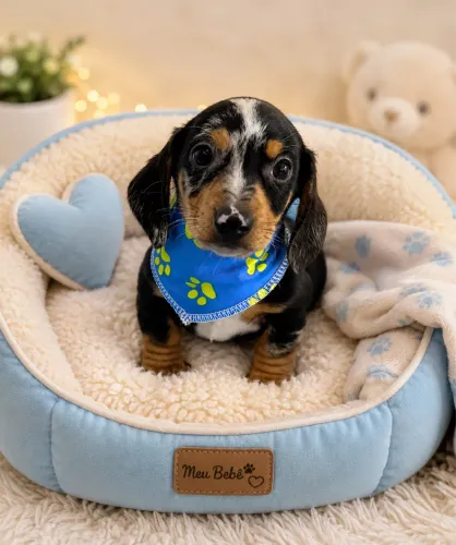 Lindo Filhote de Dachshund c/ Microchipe + Garantia + Parcelado 10x