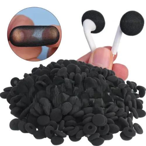 Luva protetora para fones de ouvido, almofadas de ouvido ultra finas, 18mm, 1 par.