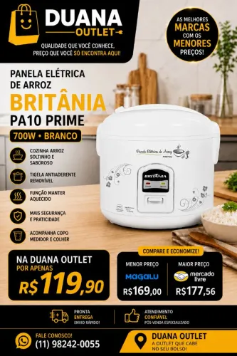 PANELA ELÉTRICA DE ARROZ (DUANA OUTLET)