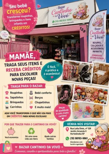 Bazar infantil Cantinho da vovó 