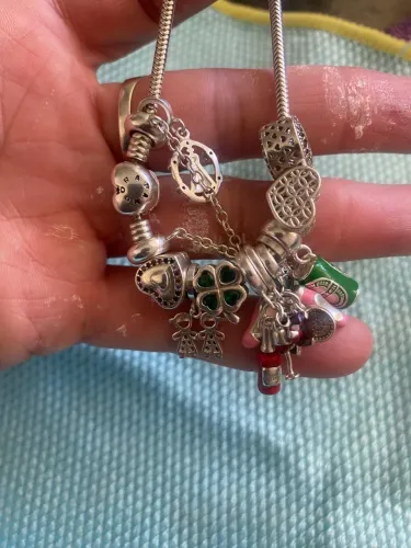 Linda ! Pulseira Pandora Original Com 12 Berloques Exclusivos!