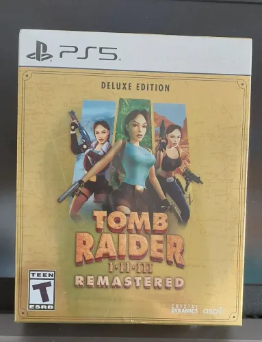 Tomb Raider I, II e III deluxe edition - ps5 Novo Lacrado