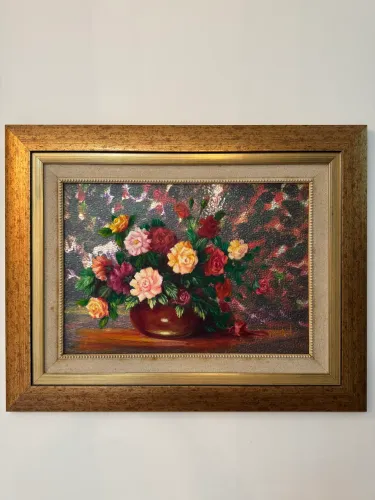 Quadro com moldura clássica 