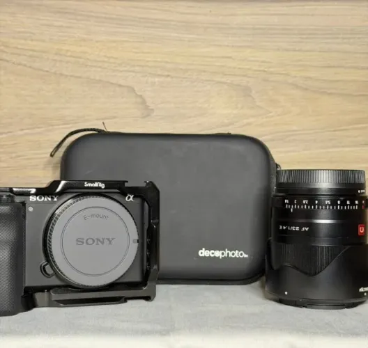 Sony ZVE10 + Lente Viltrox 23mm + Acessórios