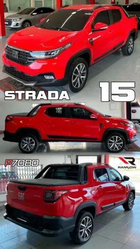 Rodas Fiat Strada aro 15 diamantada com preto 4x98 novas