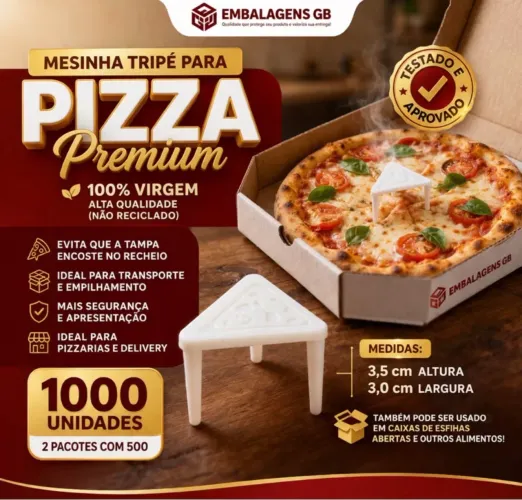 Mesinha tripé para PIZZA