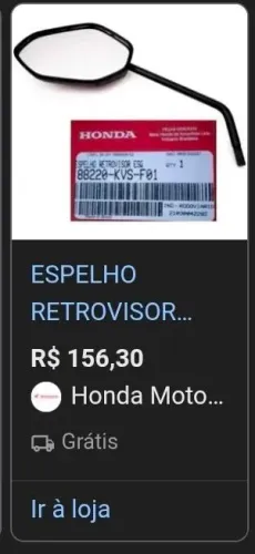 VENDO RETROVISOR DA FAN 160 2026 ORIGINAL