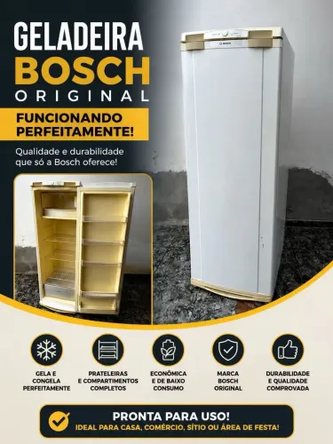  Geladeira Bosch Original - Funcionando Perfeitamente | Pronta para Uso