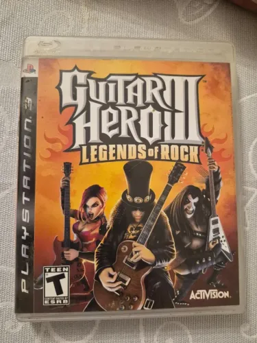 Jogo Guitar Hero 3 Legends of Rock PS3 Midia Fisica Original Excelente Estado Usado
