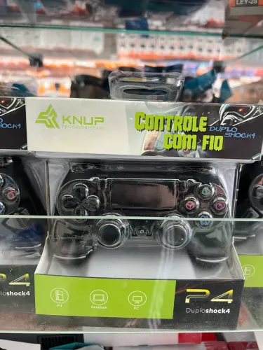 Controle vídeo game com fio P4, Pc, Notebook