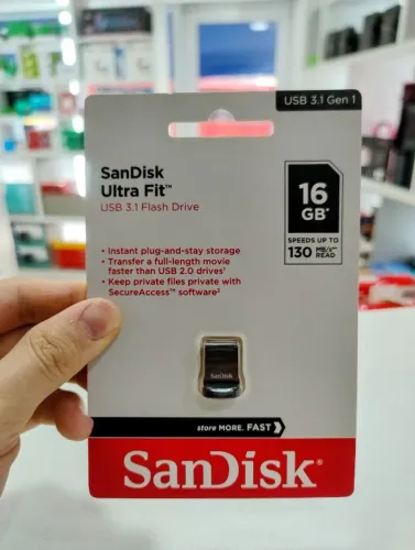 Pen Drive SanDisk Ultra Fit 16GB USB 3.1 130MB/s