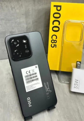 Celular Poco C85 - 256/8 Preto - Promoção Telefone novo Lacrado 