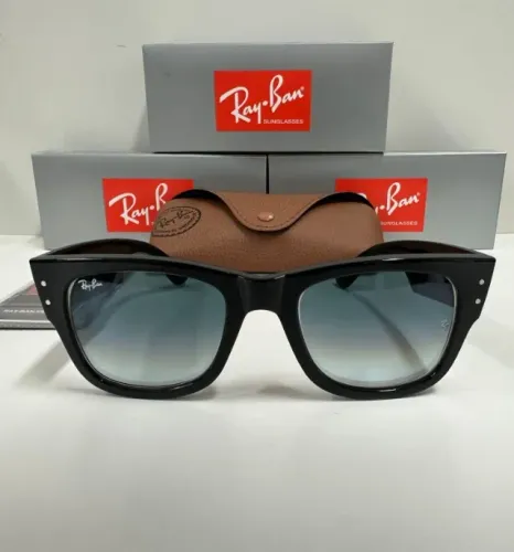 Óculos de sol ray-ban mega wayfarer degrade lentes de cristal style