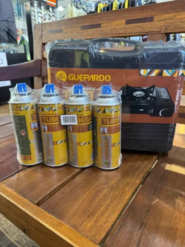 KIT Fogareiro + 4 cartuchos de gás!!